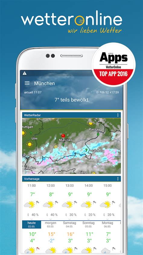 Auch zum start in die neue woche warnt der deutsche wetterdienst am montag (07. WetterOnline - Android-Apps auf Google Play