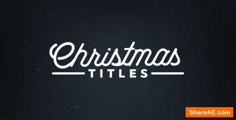 This template features a turntable, stylus and editable text layer designed for your name and the music title. Videohive Christmas Titles 21020949 » free after effects ...