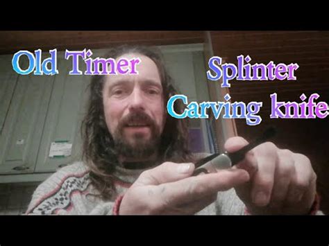 Schrade old timer splinter carving wood work pocket knife chisel blade. Schrade old timer splinter carving knife review. - YouTube