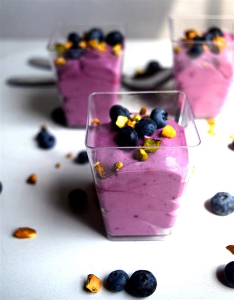 Shot glass dessert online class : Blueberry Mousse Shooters - Beer Girl Cooks
