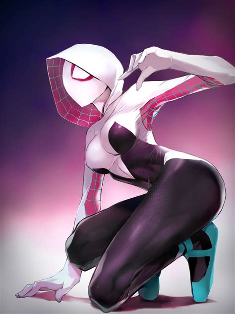 How to draw front/side/profile face from 3 different angles in anime manga with mikeymegamega. Wallpaper : Gwen Stacy, Spider Gwen, Spider Man, Marvel ...