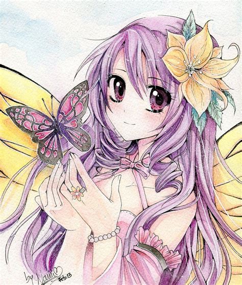 Anime butterfly guy meme sticker. Luana by xNamii.deviantart.com on @deviantART. Anime Fairy ...