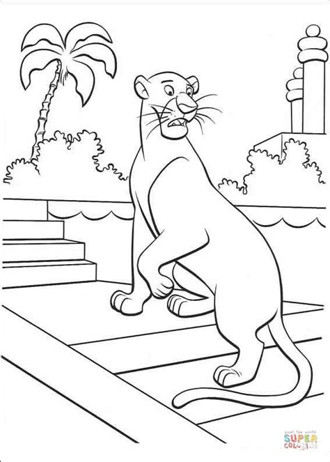 Print all of our pages for free. Bagheera The Panther coloring page | Free Printable ...