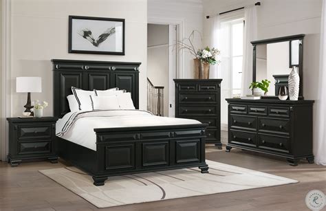 Looking for a good deal on bedroom set? Steele Smokey Walnut Panel Bedroom Set in 2020 | Black ...