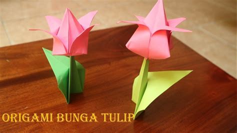 Maybe you would like to learn more about one of these? Ide kreatif bunga tulip dari kertas origami | tutorial ...