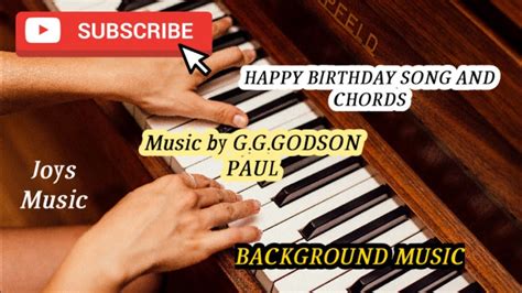 Подбор аккордов для песни misc traditional happy birthday to you. ##Happy birthday song and chords ## Music by G.G.Godson ...