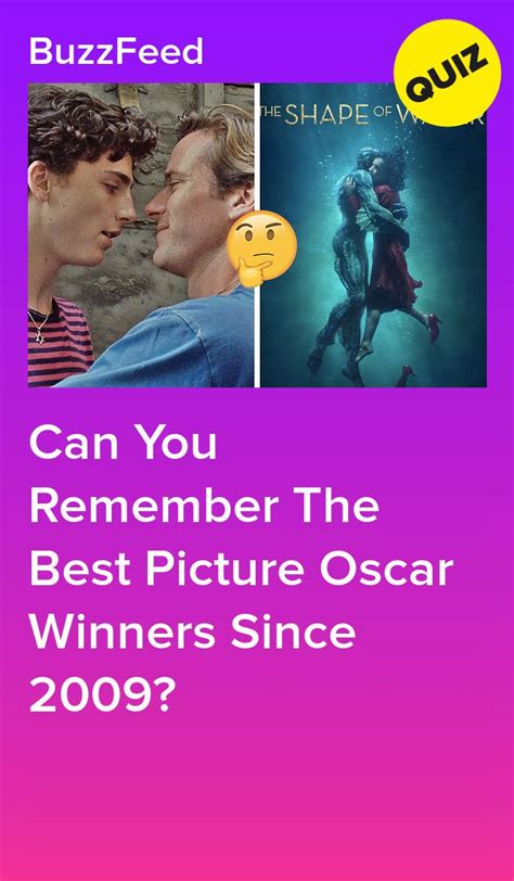 We revisited 90 years of oscar history to find out the best films to win a best picture oscar. Can You Remember The Best Picture Oscar Winners Since 2009 ...