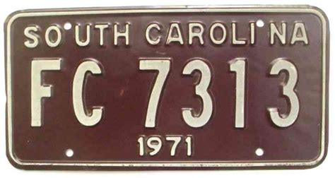 What does it cost to register a foreign llc in south carolina? 1991 South Carolina passenger car license plate