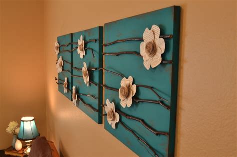 Diy photo frames make the perfect room decor and gift idea. My Pinterest inspired paper flowers/ branches canvas wall decor. | Decor | Pinterest