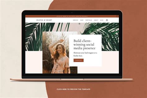 Websites, online stores, domains, and more. Squarespace Template: Hustle & Heart | Creative Website ...