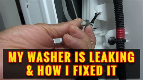 Then check the solution below. My Washer Is Leaking & How I Fixed It - YouTube