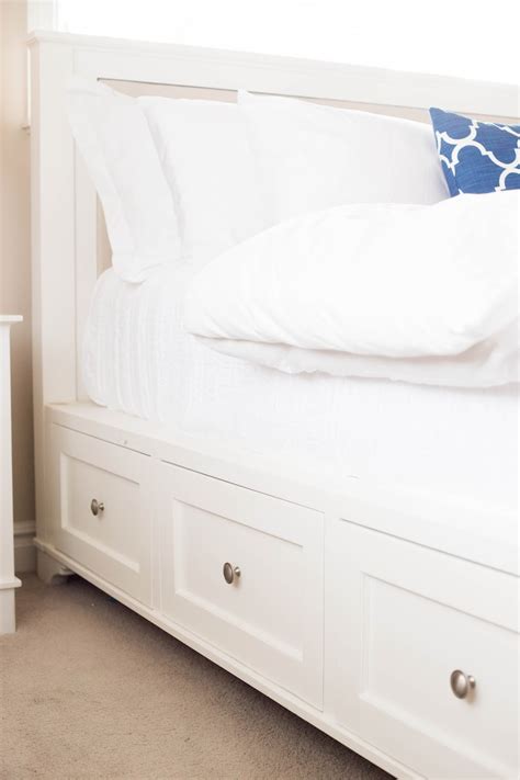 This person wanted to build a platform bed with storage. do it yourself divas: Make This Beautiful DIY Pottery Barn ...