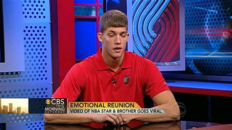 Meyers leonard stands for national anthem. Emotional reunion for two special brothers - YouTube