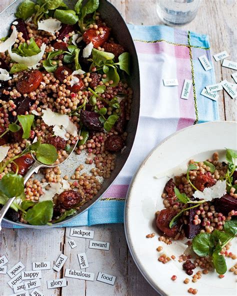 I get inspired to write recipes in several different ways. Chorizo, beetroot and couscous salad recipe | delicious ...