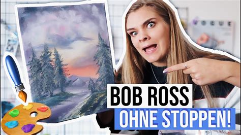 Nachdem ich mehrere male auf den radiergummi zurückgreifen musste, um ein nur noch ein bisschen farbe hier und einen tupfer da. Ich male ein BOB ROSS Tutorial OHNE zu STOPPEN! // I ...