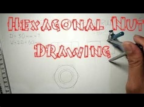 I draw a curved line for the camel's neck, marking its general direction. Hindi Easiest way to draw Hexagonal Nut | Engineering ...