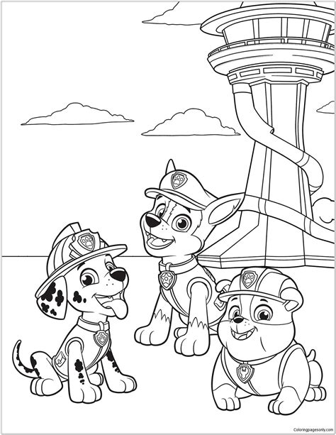 Ryder, chase, rubble, marshall und andere helden. Paw Patrol 38 Coloring Page | Paw patrol coloring, Paw patrol coloring pages, Cartoon coloring pages