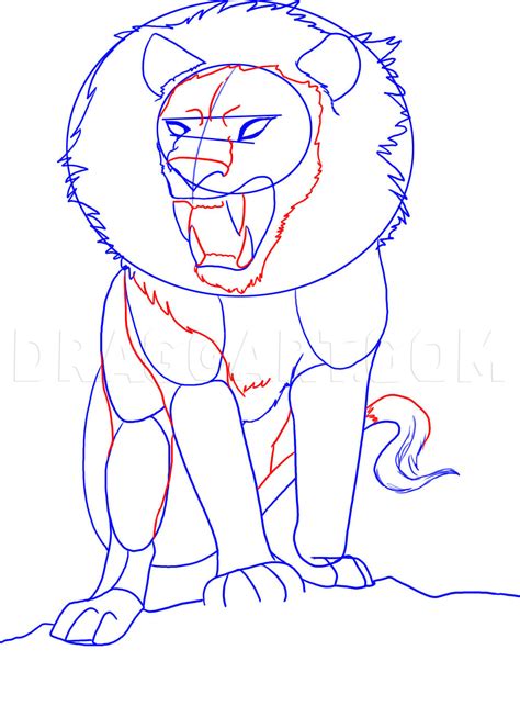 Below the head sketch out the torso of our lion. How To Draw An Anime Lion by Dawn | dragoart.com