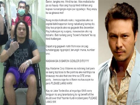 Several days ago, actor ping medina posted on facebook his plea to the film industry about working with baron geisler. Ping Medina, naghain ng rekamo laban kay Baron Geisler sa ...