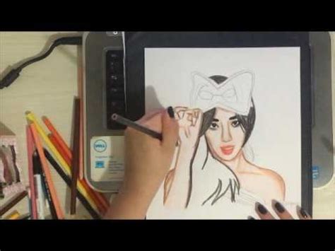 I used prismacolor wax based pencils. Mina from AOA Speed Drawing - YouTube