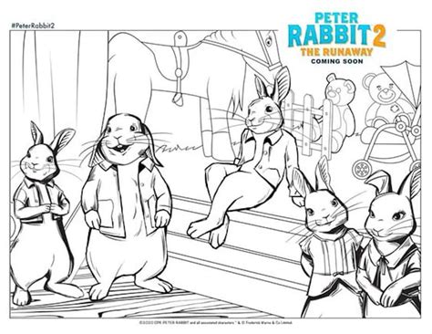 What kind of kids coloring pages are there? Free Printable Peter Rabbit 2 Easter Coloring Pages ...