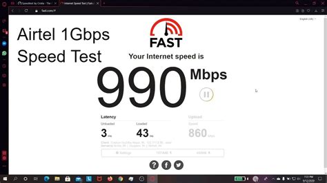 Currently, fiber is the fastest and most reliable connection type, but cable internet can also provide fast internet speeds. Airtel Xstream Fiber 1Gbps Speed Test | Do you actually ...