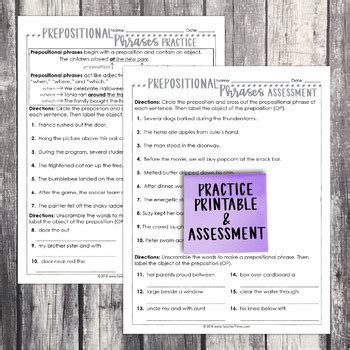 This year taking notes is an important skill. Fourth Grade Grammar and Language Unit on Prepositional ...