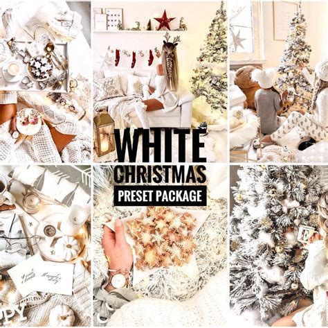 The collection includes 22 mobile & desktop lightroom presets. 10 White Christmas Presets Lightroom Presets Mobile ...