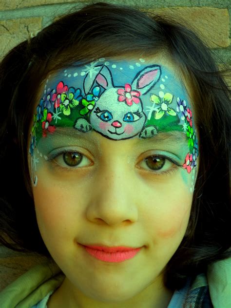 Rabbit face paint bunny face #facepaint. Pin by Valerie Cameron on Face Painting/Easter & Lady Bugs ...
