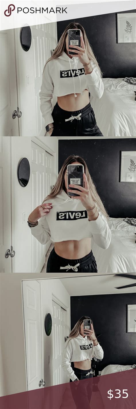 Shop now for women's cropped hoodies and cut front crop hoodies at zumiez. Levi's Cropped White hoodie cropped hoodie - super soft ...