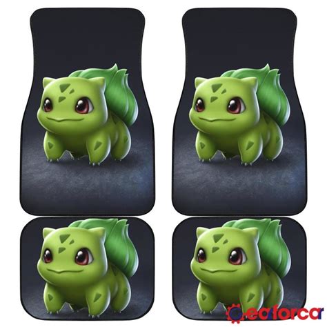 Also specialized in car seat alteration. Bulbasaur Cute Pokemon in dark theme Car Floor Mats 191021