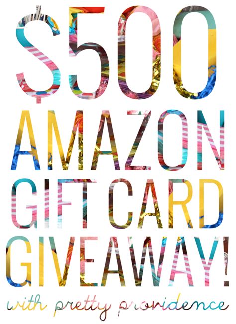 Get a $500 amazon gift card. $500 Amazon Gift Card Giveaway - Houston Mommy and ...