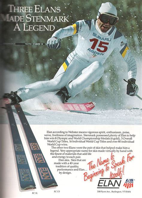 For about a decade, he dominated the world cup circuit in these events, winning the both world cups 8 times, as well as three overall world stenmark is currently active as a product developer for elan, a slovenian ski brand. ELAN-STENMARK.jpg | Skidåkning, Skida, Retro