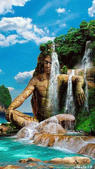 Share the best gifs now >>>. Wow! #Amazing #gif #3D #nature | Waterfall, Nature ...