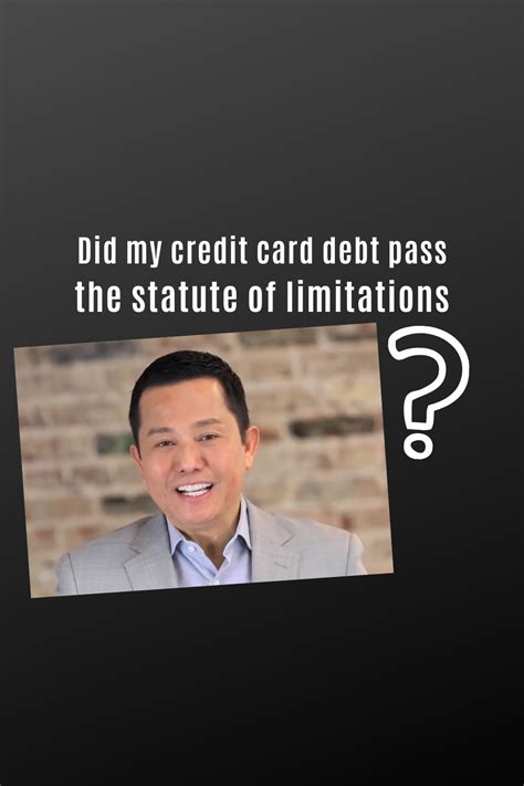The statute of limitations on debt is a rule limiting how long a creditor can sue an individual for payment on a debt. STATUTE OF LIMITATIONS: Defeat the Debt Collector | Debt collector, Debt, Financial tips