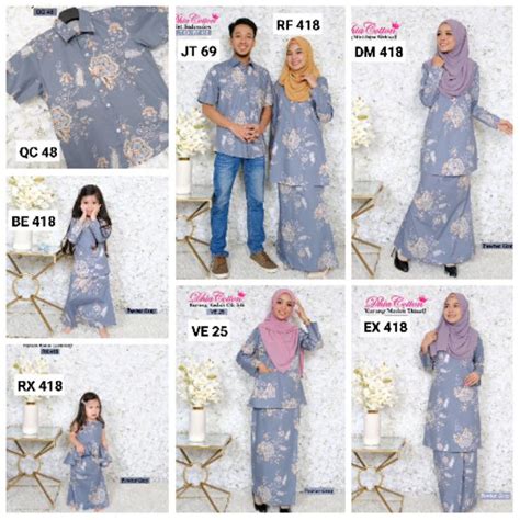 Kita juga bisa membuat sendiri desain baju yang kita inginkan dengan memaksimalkan kreatifitas yang ada pada. Set Sedondon Ayah, Ibu, Anak Baju Kurung Kemeja - DHIA ...