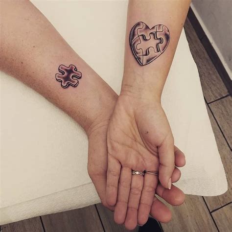 Puzzle ankle couple tattoos | best tattoo ideas gallery. Missing Puzzle Piece in 2020 | Puzzle piece tattoo ...