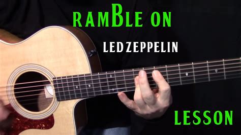 Gracias por suscribirte al canal, es gratuito. how to play "Ramble On" by Led Zeppelin - acoustic guitar ...