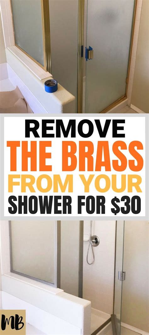 You'll also need to clean the surface with a degreaser like liquid deglosser. How to Paint a Brass Shower Frame for $30 (Shower Door DIY ...