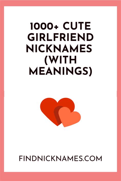 We did not find results for: 1000+ Cute Nicknames For Your Girlfriend (With Meanings) - Find Nicknames