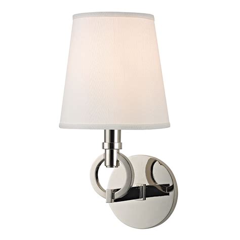 Electrical > lighting > wall sconces. Hudson Valley Lighting Malibu Polished Nickel Sconce | 611 ...