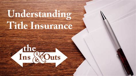 Owner's title insurance is a policy on the deed of your home. The Ins and Outs of Title Insurance | Garden State Home ...