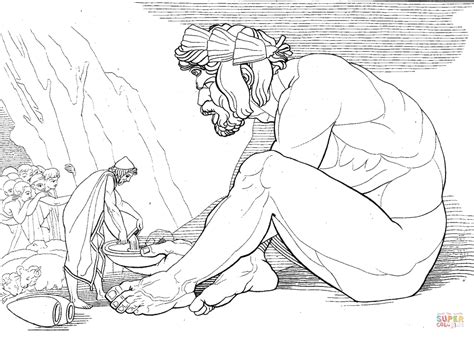 An epic, the odyssey is composed of many different stories, or episodes, in which the hero, odysseus, faces all sorts of challenges. Odysseus Gets Polyphemus Drunk coloring page | Free ...