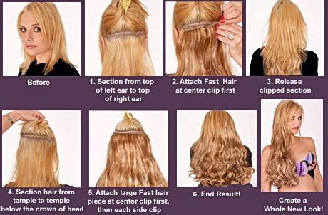 Easy steps for a natural look. Clip In Hair Extensions