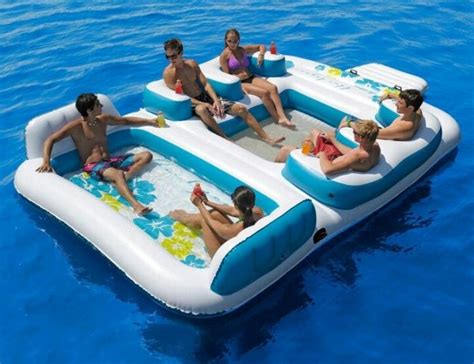 When you take this inflatable float to the. Giant Floatie | Inflatable floating island, Lake floats ...