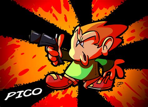 Pico is one of three children (nene and darnell) created by tom fulp, and is still featured in the newgrounds gui and elsewhere throughout the site. pico by JPiXeLAnimations on Newgrounds
