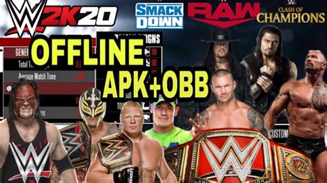 This is an offline game. wwe2k20 mod APK+OBB | ANDROID OFFLINE - YouTube