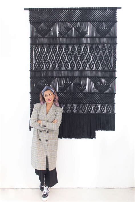 The macramé tutorial only uses four types of. IMG_5165.JPG | Macrame design, Macrame wall hanging, Wall ...