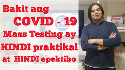 We did not find results for: COVID-19 Mass Testing HIndi Praktikal at walang kabuluhan ...