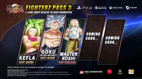 Endless spectacular fights the fighterz pass 3 will grant you access to no less than 5 additional mighty characters who will surely enhance your fighterz experience! Dragon Ball FighterZ : Le 4ème personnage DLC du FighterZ ...